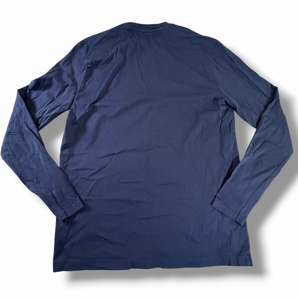 Official Apple Store Employee Logo Unisex T Shirt Long Sleeve Blue Medium M Navy - Picture 10 of 10